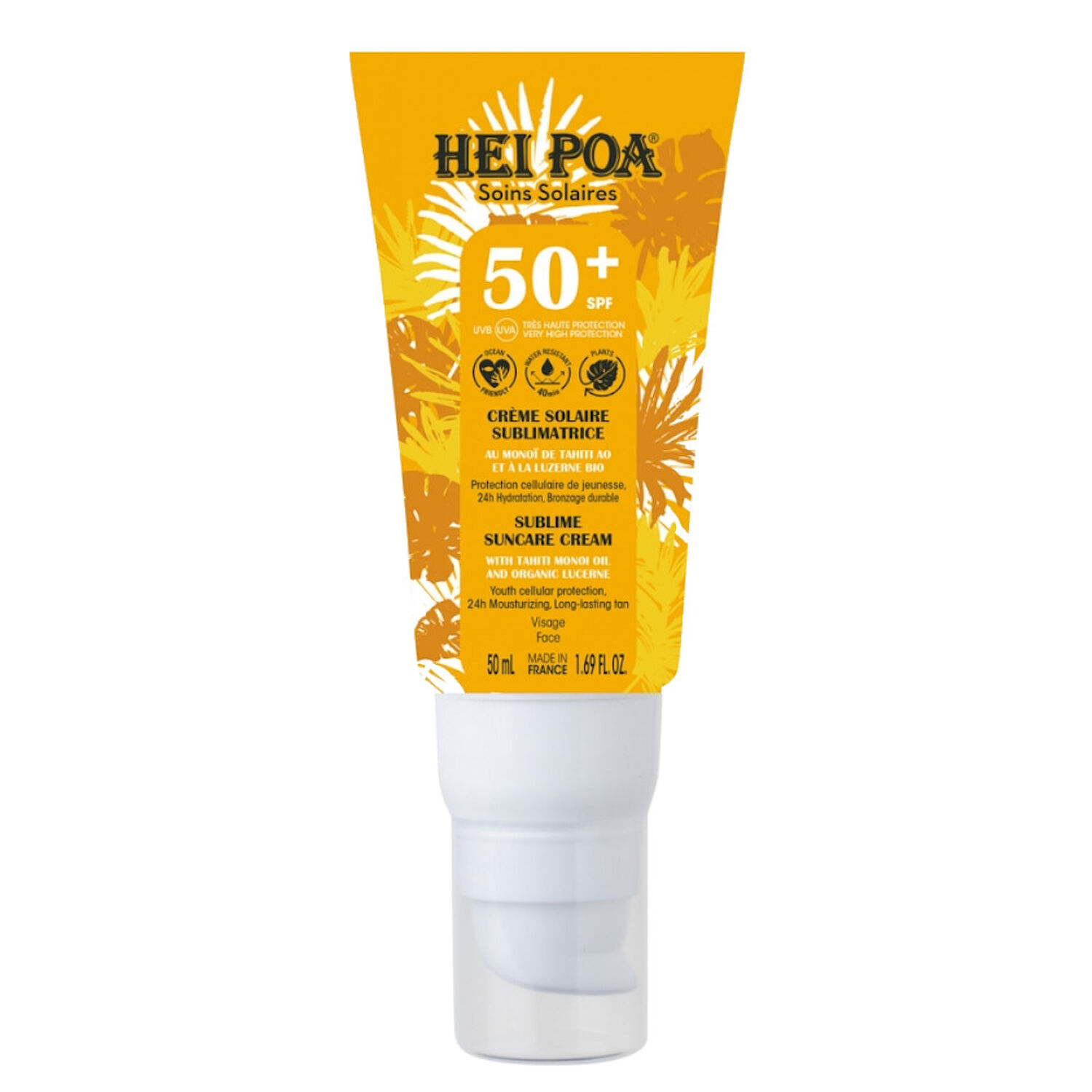 image HEI POA crème solaire sublimatrice spf 50+ tube 50 ml