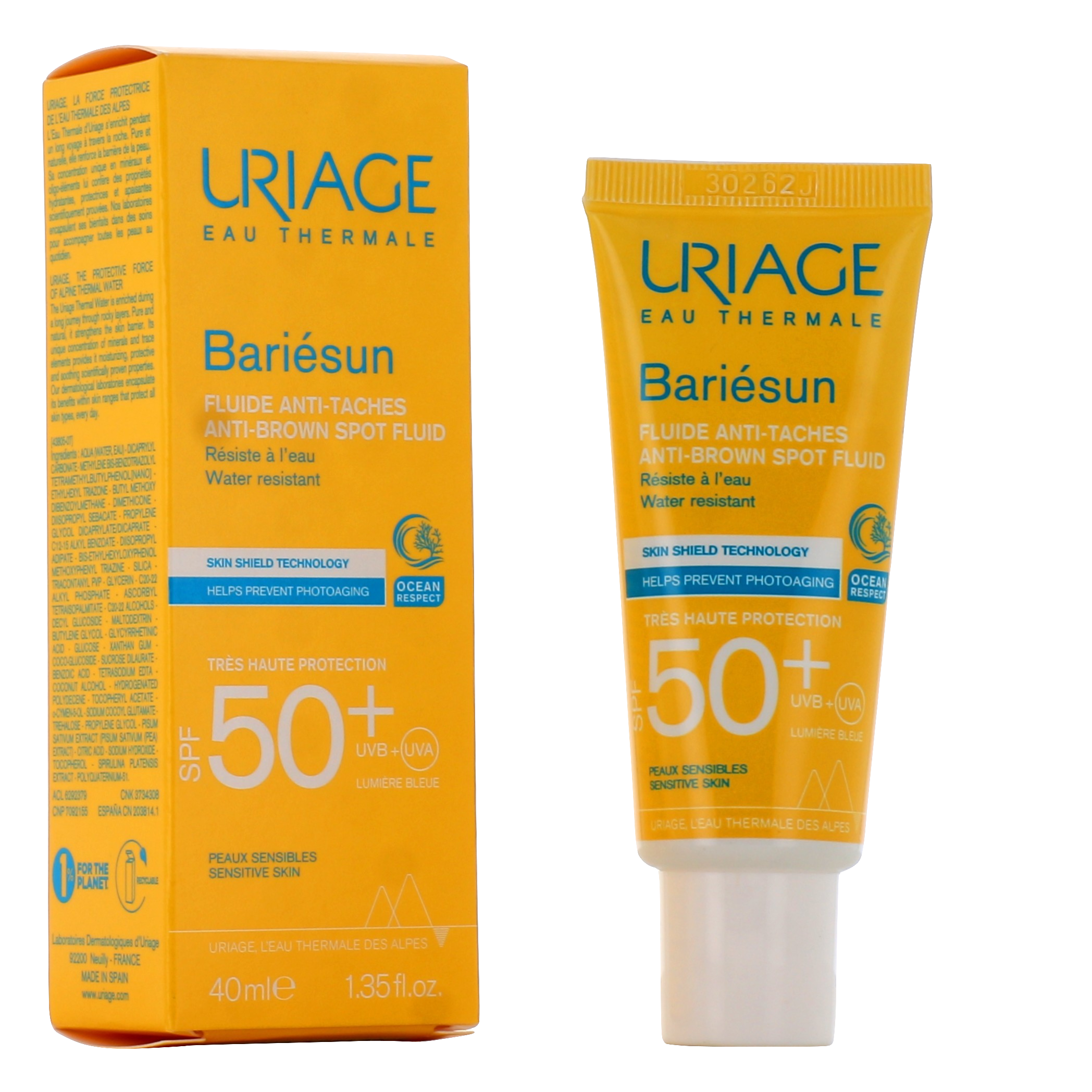 image Uriage – Bariésun 50+ fluide anti-tâches 40ml